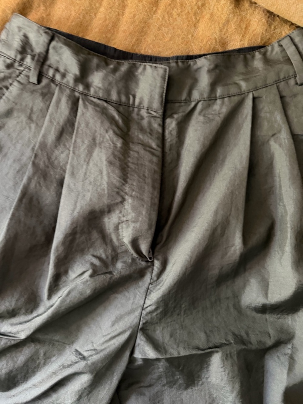 Tibi Olive Green Nylon Cargo Pants - Picture 9 of 9